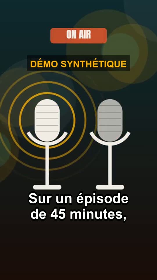 Clip vertical 2 sous-titré : Sur un épisode de 45 minutes